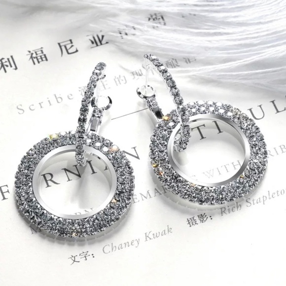 ✨Sparkling Silver Plated Drops✨ - Picture 2 of 5